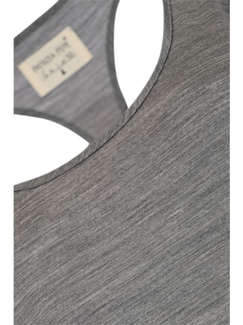 Abito The Long Tanktop Dress in jersey di lana Grigio Patrizia Pepe | 8A1643 J249S119